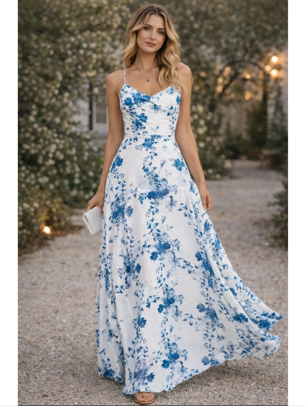blue and white dress lulus Ulla Johnson Cyrus Dress in Twilight Colorblock – Leigh's of Breton Village main image 0